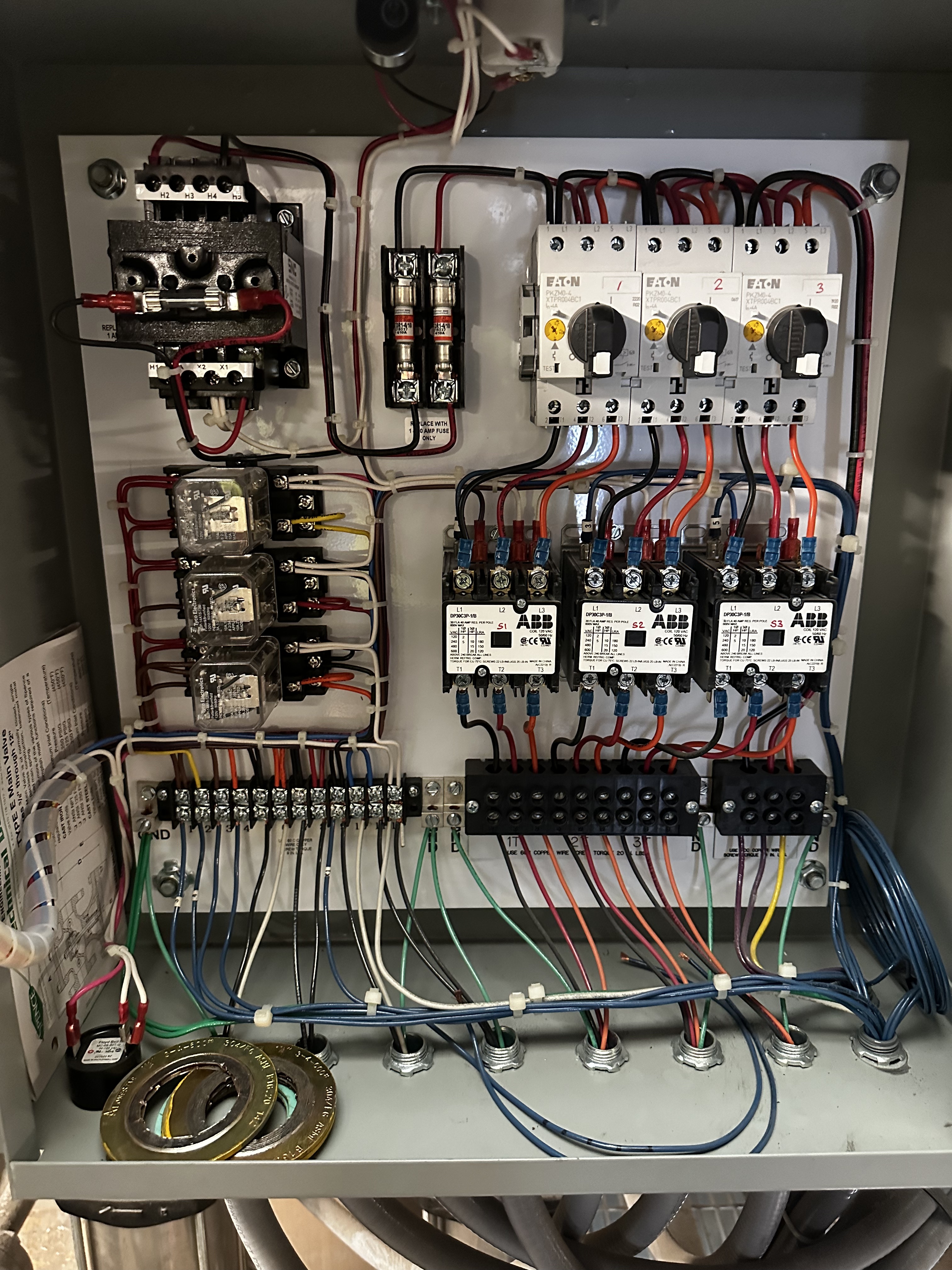 Industrial Custom Control Panel & Relay Buildout